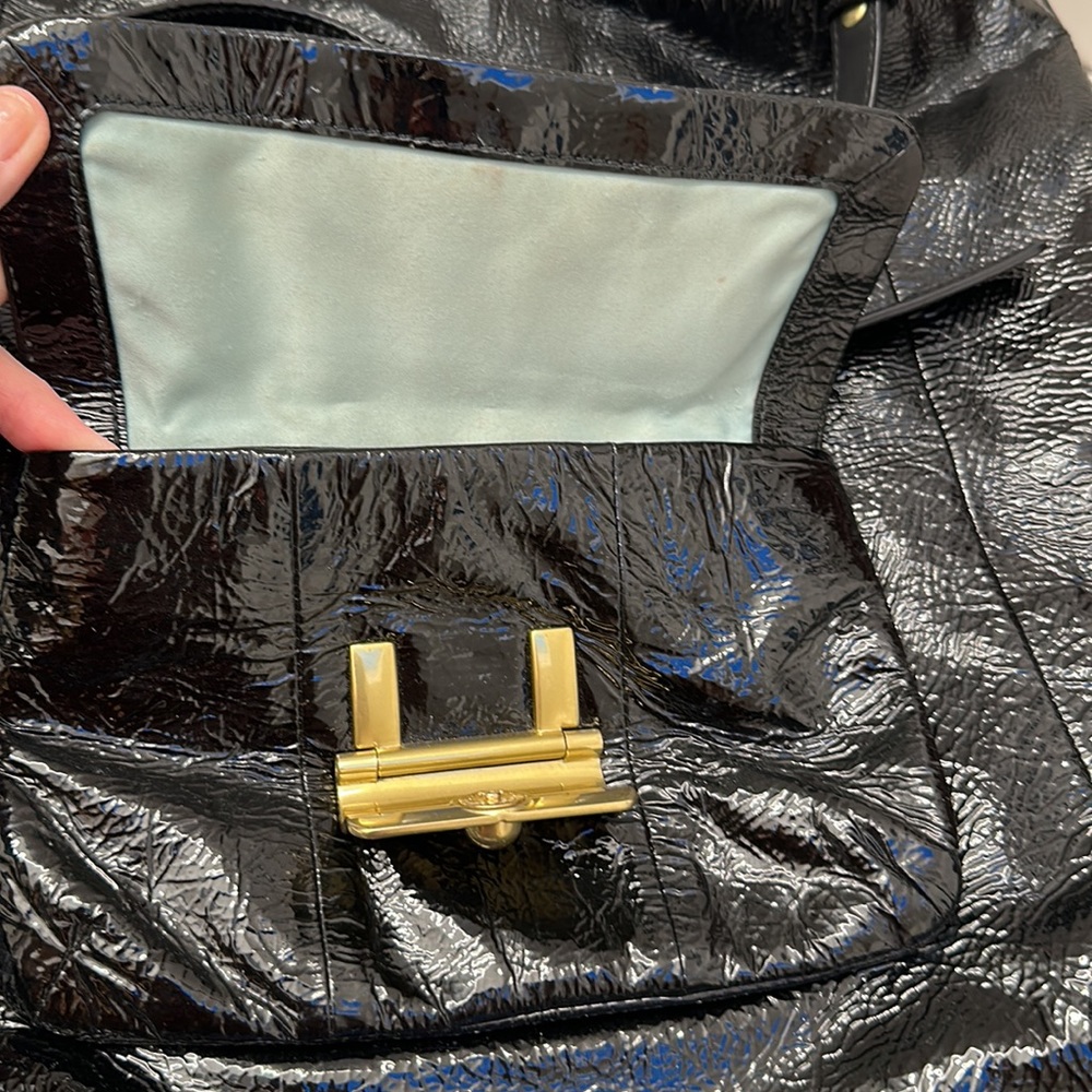 Patent leather coach bag. Large size. Perfect shape! - Picture 3 of 9